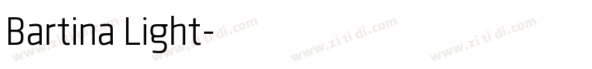 Bartina Light字体转换
